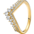 Pandora Timeless Wish Tiara Ring - Gold/Transparent