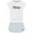 Tommy Hilfiger Seersucker Shorts and T-shirt Pyjama Set - White