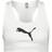 Puma Mid Impact 4Keeps Training Bra - White/Black BIG CAT