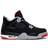 NIKE Air Jordan 4 Retro GS - Black/Cement Grey/Summit White/Fire Red