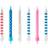 PartyDeco Kagelys Pastelfarvet
