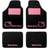 Hello Kitty Bil gulvmåtte sæt KIT3013 Universal Sort Pink (4 pcs)