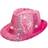 Folat Trilby with LED and Glitter Pink