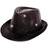 Folat Trilby with LED and Glitter Black Metallic