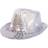 Folat Trilby with LED and Glitter Silver