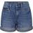 Noisy May Smiley Medium Blue Denim Shorts - Bleu