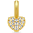 Julie Sandlau Pure Heart Baby Pendant - Gold/Transparent