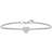 Julie Sandlau Pure Heart Bracelet - Silver/Transparent
