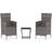 vidaXL 3059364 Loungeset, 1 Bord inkl. 2 Stolar