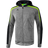 Erima Liga 2.0 Training Jacket with Hood Men - Grey Marl/Black/Green Gecko