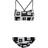 adidas Women's Logo Graphic Bikini Set - White/Black