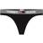 Tommy Hilfiger Contrast Waistband Logo Thong - Black