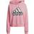 adidas Women's Essentials Outlined Logo Hoodie - Light Pink/White