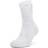 Under Armour ArmourDry Run Crew Socks Unisex - White/Halo Gray