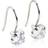 Blomdahl Pendant Tiffany Earrings - Silver/Transparent