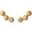 ByBiehl Pebbles 3 Studs - Gold/Transparent