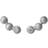 ByBiehl Pebbles 3 Studs - Silver/Transparent