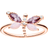 Thomas Sabo Charm Club Dragonfly Ring - Rose Gold/Multicolour