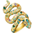Thomas Sabo Snake Ring - Gold/Mother of Pearl/Multicolour