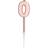 Folat Kagelys Roséguld Metallic Tal 0