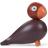 Kay Bojesen Poppy Bird Of The Year 2022 Dekorationsfigur 12.5cm