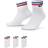 NIKE Everyday Essential Ankle Socks 3-pack - White/Black/Game Royal/University Red