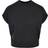 Urban Classics Ladies Short Pigment Dye Cut On Sleeve Tee - Black