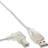 InLine Angle USB A - USB B 2.0 0.5 0.5m