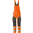 Mascot 19569-236-1418 Bib & Brace with Kneepad Pockets - Orange/Dark Anthracite