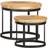 vidaXL Round Småbord 53cm 2stk