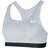 Nike Swoosh Sports Bra - Carbon Heather/White