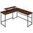 tectake Melrose Brown Writing Desk 130x140cm