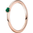 Pandora Solitaire Ring - Rose Gold/Green