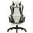 vidaXL Imitation Leather with Footrest Gaming Chair - Black/White