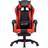 vidaXL Imitation Leather with Footrest Gaming Chair - Black/Red