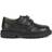 Geox Boys Shaylax Double Row Leather School Shoes - Black