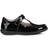 Geox Girls Naimara T-Bar Leather Ballerina Flats - Black Patent