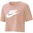 NIKE Women's Sportswear Essential Cropped T-shirt - Rose Whisper/White