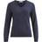 Vila Ril V-Neck Knitted Pullover - Blue/Total Eclipse