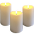 Veli Line 3D Flame White LED-lys 15cm 3stk