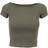 Urban Classics Ladies Off Shoulder Rib Tee - Olive