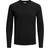 Jack & Jones Crew Neck Knitted Pullover - Black