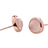 Monica Vinader Siren Stud Earrings - Rose Gold/Quartz