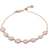 Monica Vinader Siren Mini Nugget Cluster Bracelet - Rose Gold/Quartz