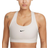 Nike Dri-FIT Swoosh Seamless Medium-Support Sports Bra - Summit White/Black