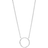 Monica Vinader Riva Circle Necklace - Sterling Silver/Diamond