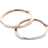 Monica Vinader Riva Medium Hoop Earrings - Rose Gold/Diamond