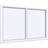 Sparvinduer PF0202 Træ Fast vindue Vindue med 2-lags glas 100x60cm