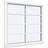 Sparvinduer PF0108 Træ Fast vindue Vindue med 2-lags glas 90x120cm
