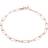 Monica Vinader Rose Gold Alta Textured Chain Bracelet